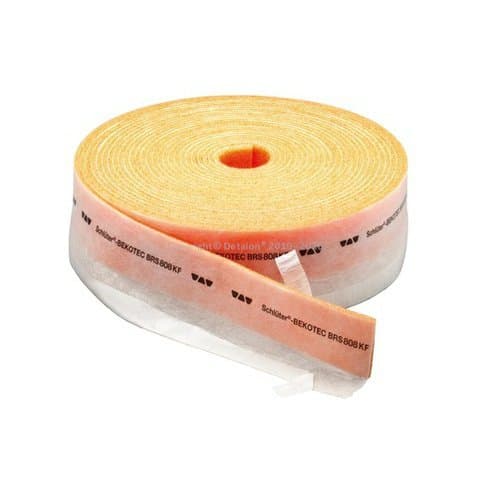 BEKOTEC-BRS/KF Obvodová páska s lep. patkou pro litý potěr, rozměry: 8x80 mm, role 25 m