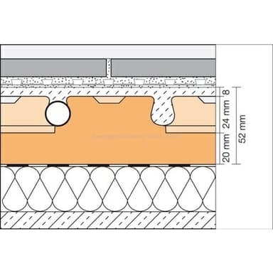 BEKOTEC-EN-PF Systémová deska pro litý potěr 0,8 m2 (75,5 x 106 cm) - s folií 4